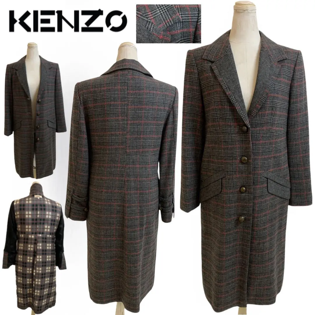 【美品】 KENZO PARIS ケンゾー / チェスターコート 2025年最新】ケンゾー メンズ チェスターコートの人気アイテム
