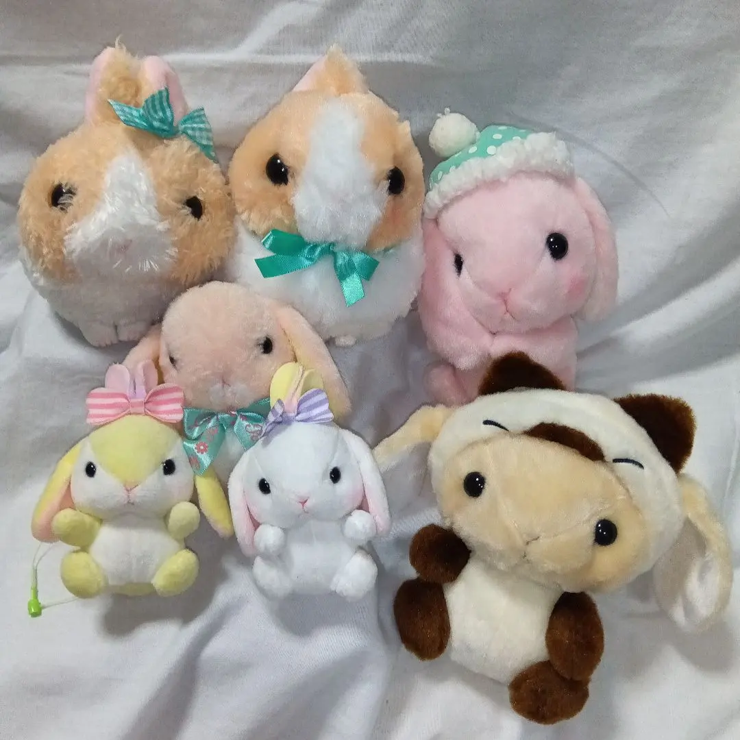 Thumbnail of Poteyusaroppi & Usadama-chan Plush Set of 7, Bulk Sale