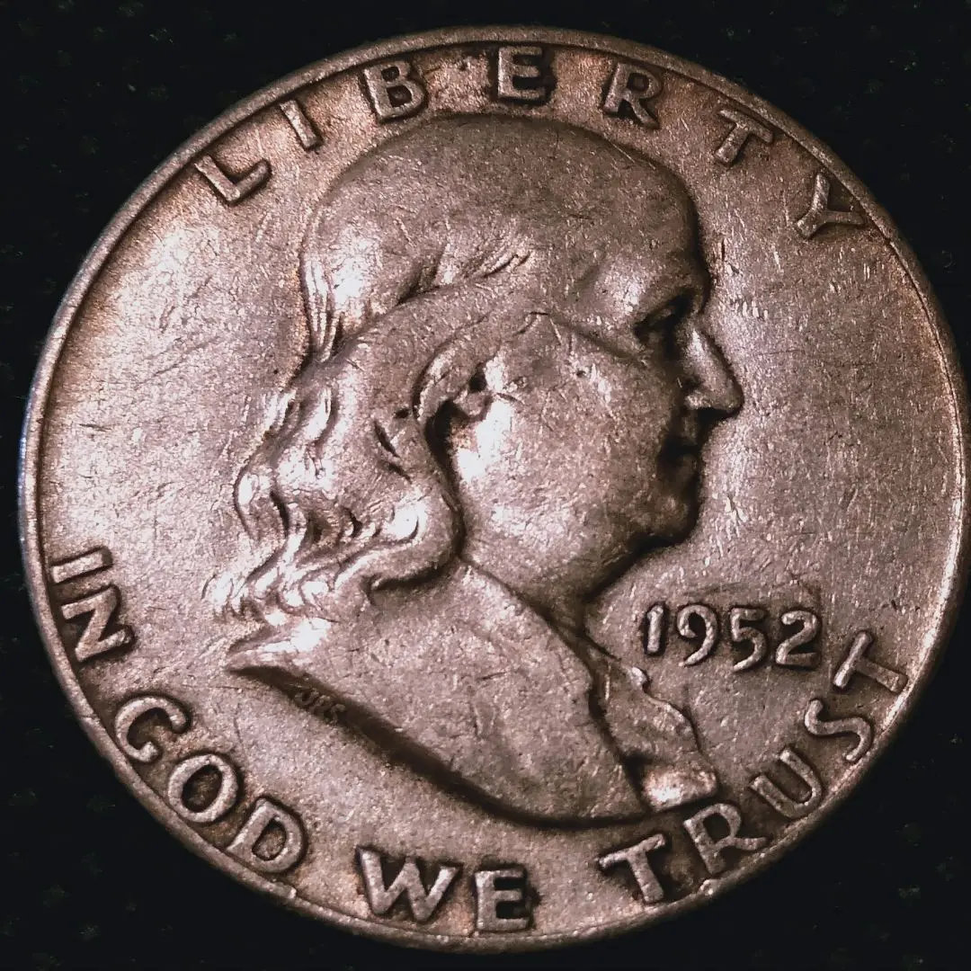 1950年 フランクリン ハーフ ダラー 銀貨 50セント ベンジャミン