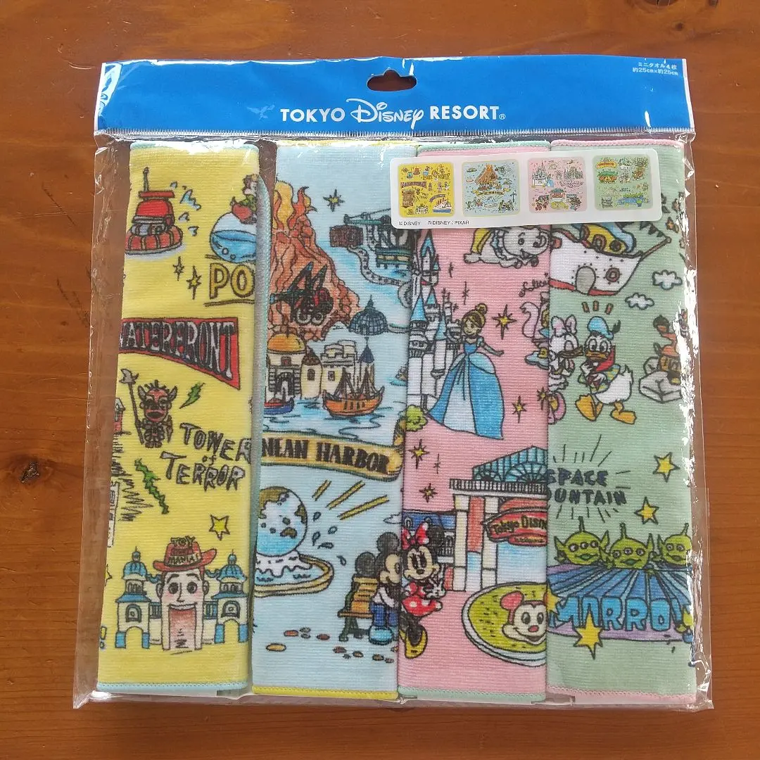 【新品】東京迪士尼度假區 角色 毛巾 4件套 的縮圖