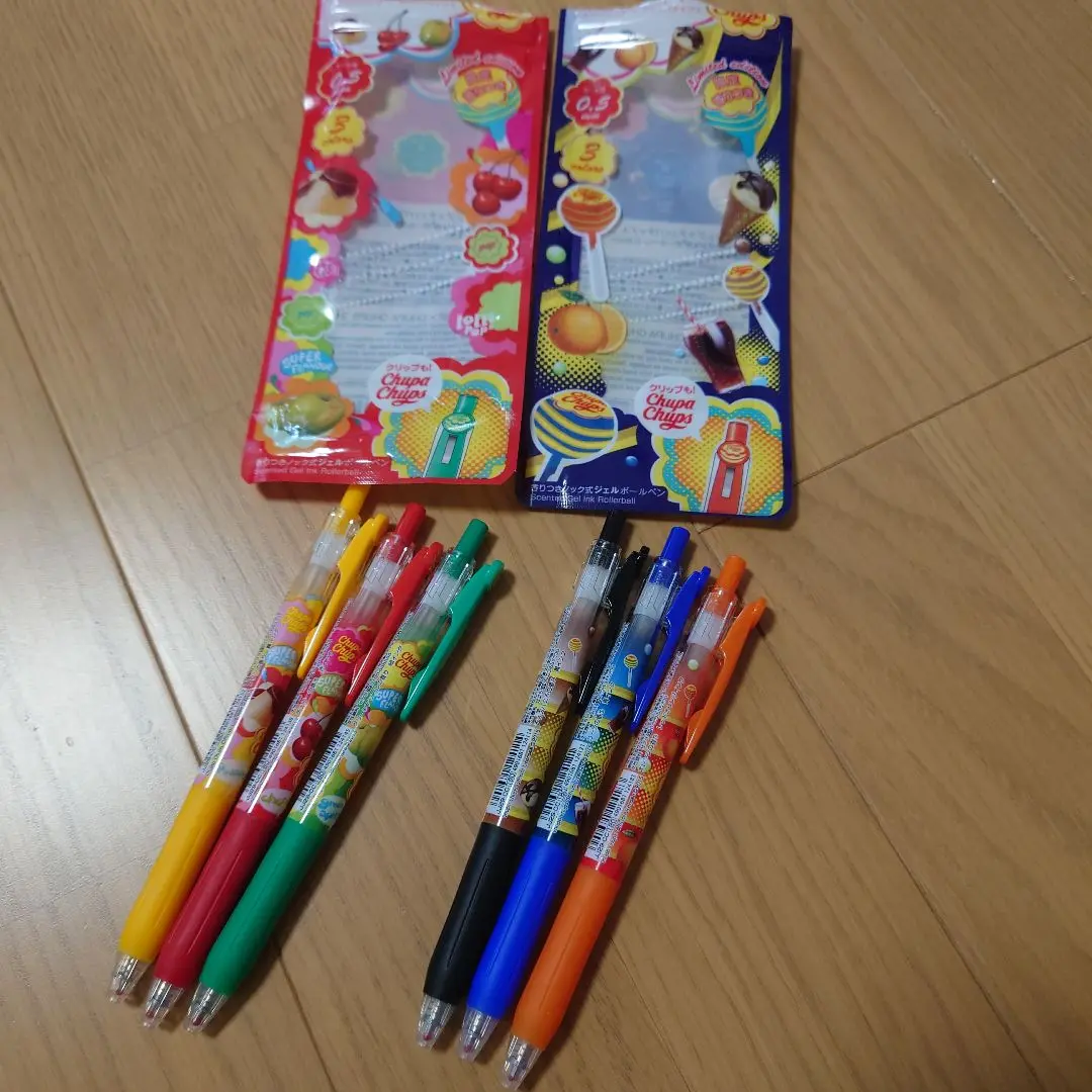 新品未開封サラサクリップチュッパチャプス香り付きボールペン10色