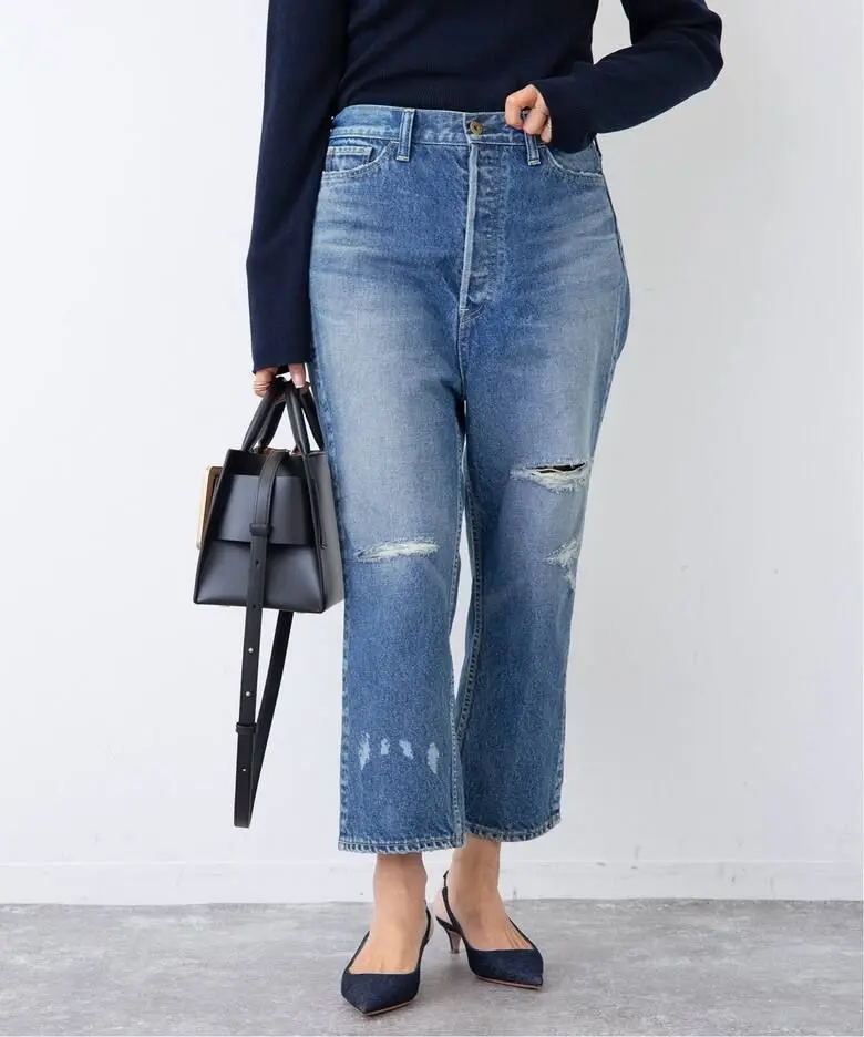 美品2024muse購入マディソンブルーサルエル01 MADISON BLUE マディソンブルー 24SS「SAROUEL PT L．oz DENIM
