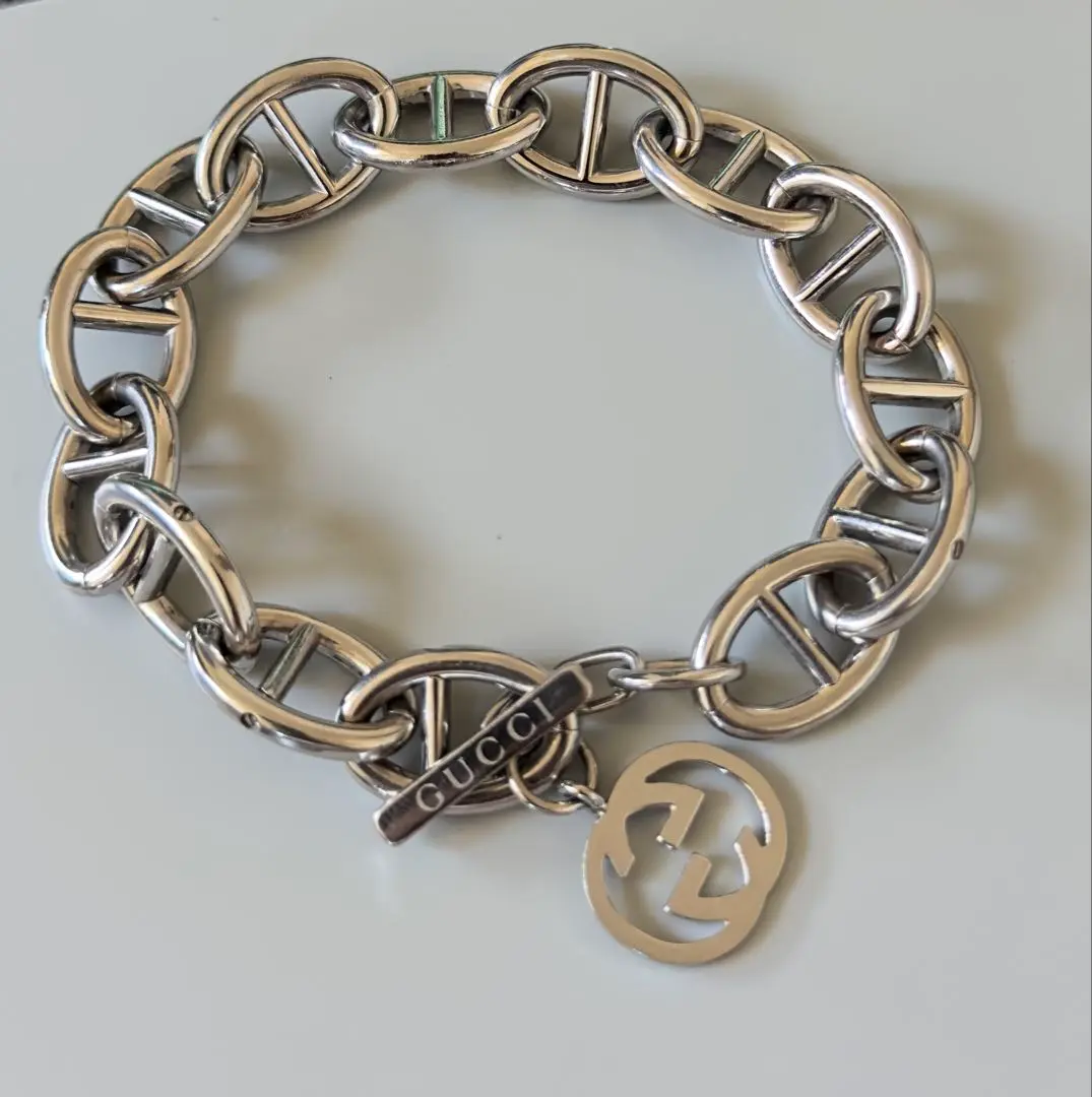 美品✨グッチ　ブレスレット　アンカーチェーン　シェーヌダンクル　トムフォード期 GUCCI - 極美品□グッチ シェーヌダンクル トムフォード期