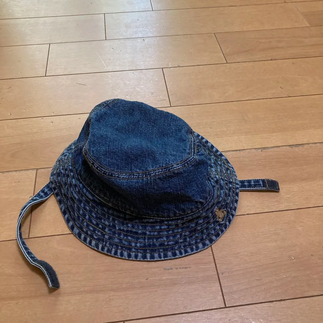 Thumbnail of Denim Bear Embroidery Bucket Hat - 46cm