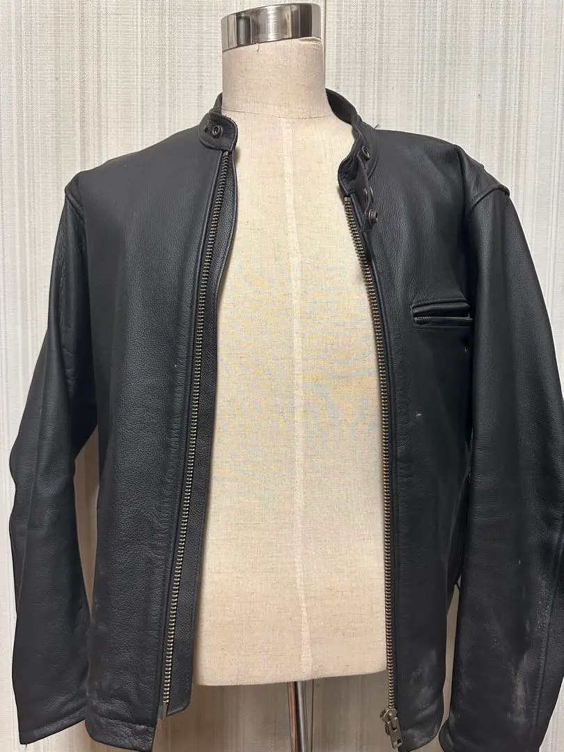 Rookie Leathers ブラックレザージャケット Lサイズ rlj-05n_10.jpg