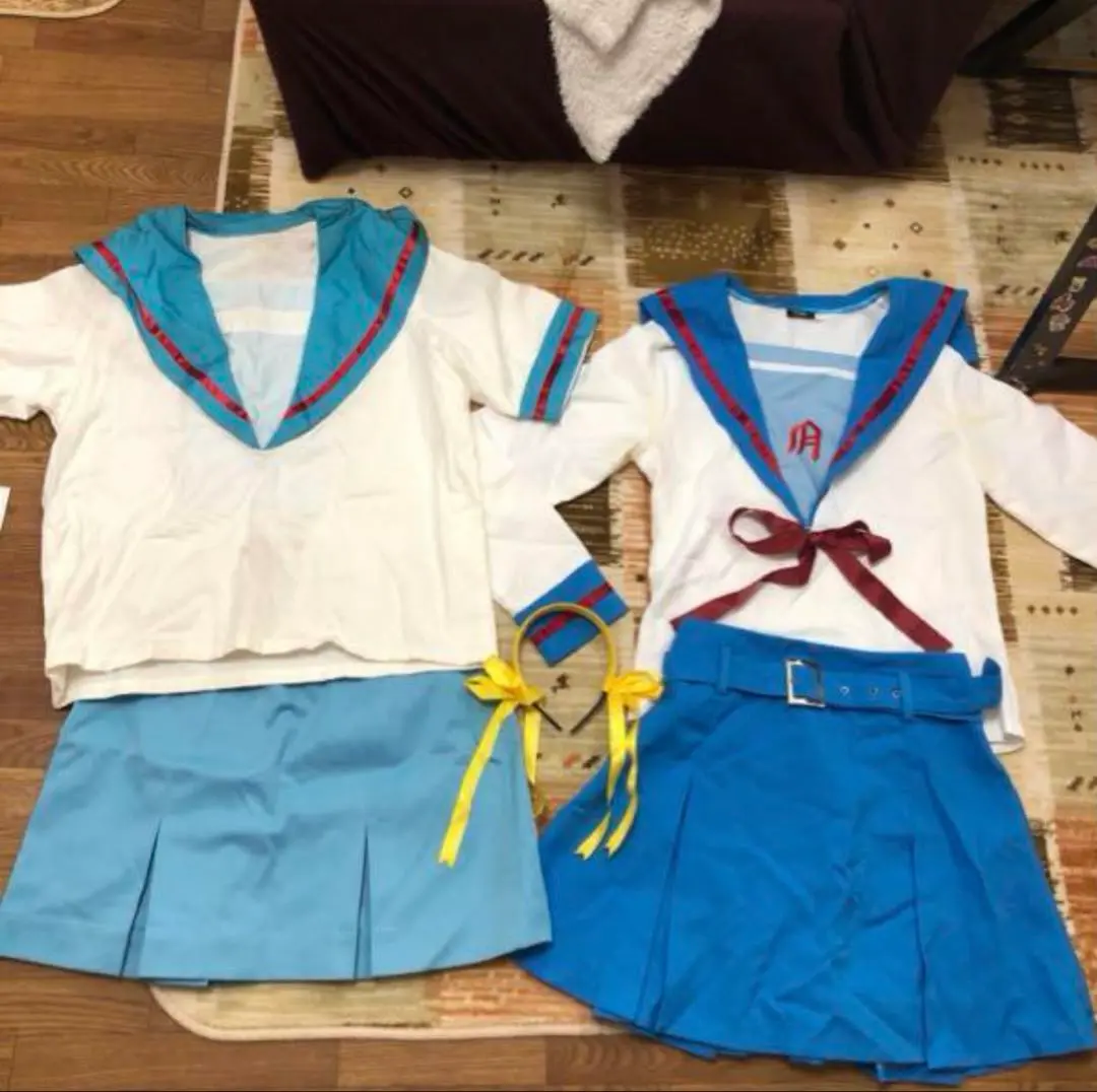 即納 涼宮ハルヒ コスプレ フルセット M ウイッグ Niknock 涼宮ハルヒの憂鬱 涼宮ハルヒ 制服 コスプレ ウィッグ