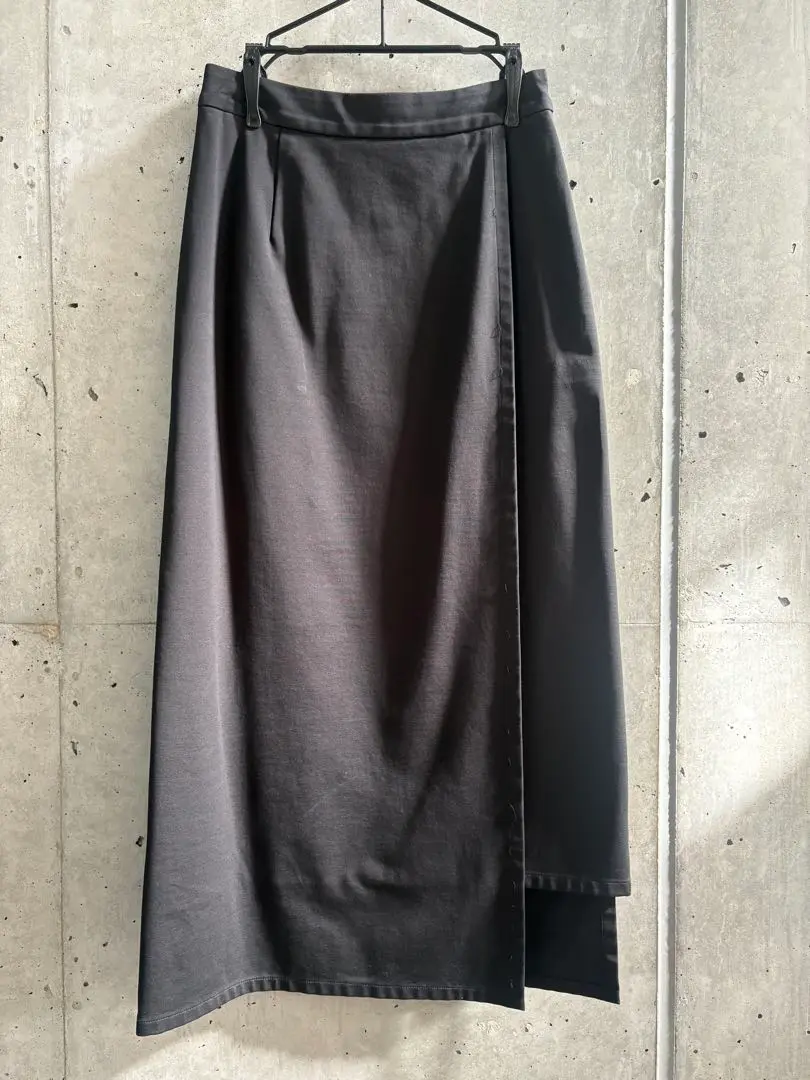 グラフペーパー プリーツ ロングスカート サイズ0 ネイビー 黒 ブラック レディース】Satin Pleats Skirt | Graphpaper(グラフペーパー