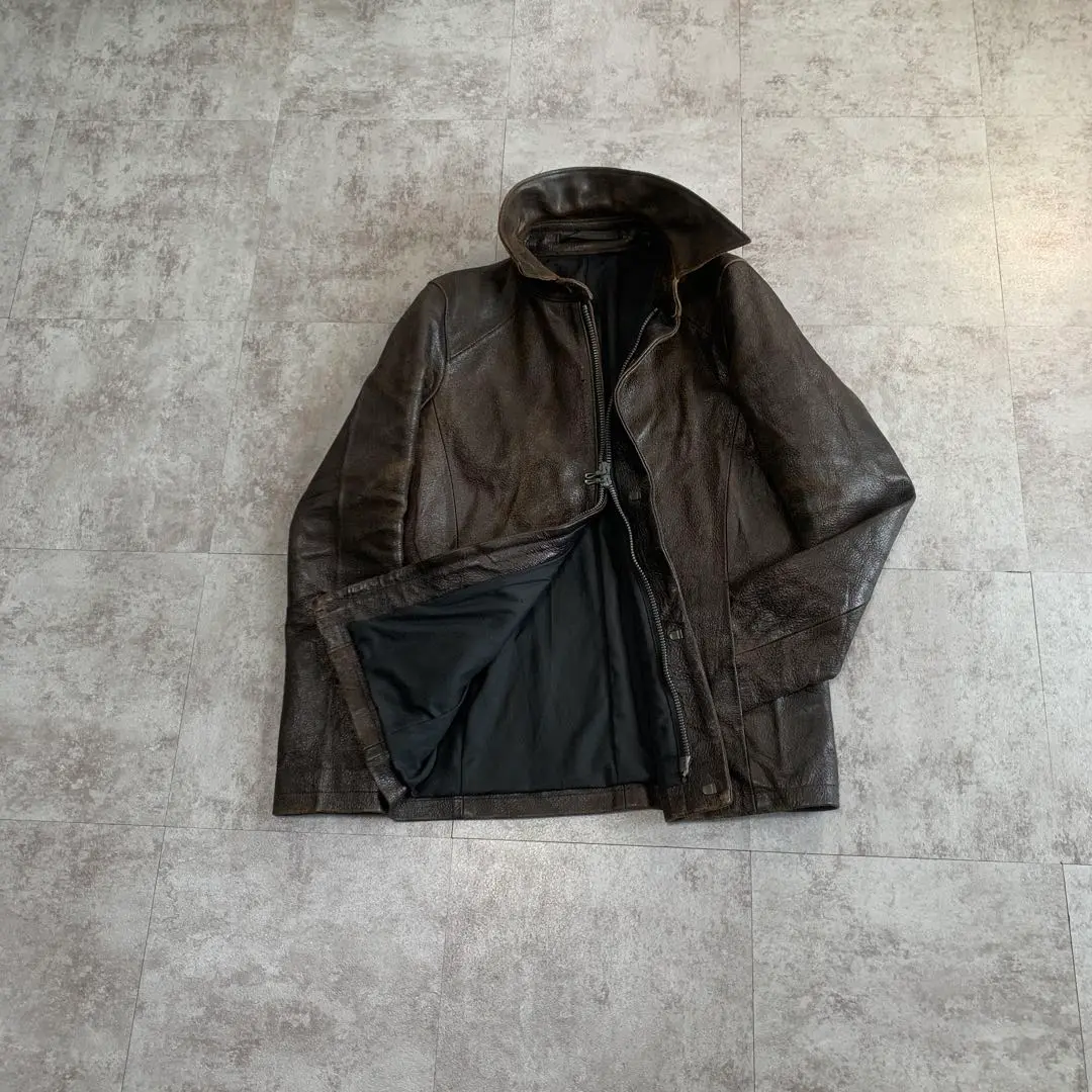 【未使用】RIPVANWINKLE シングル ライダース ジャケット 3 ハの字 RIPVANWINKLE - Deer Skin Single Rider,s Jacket