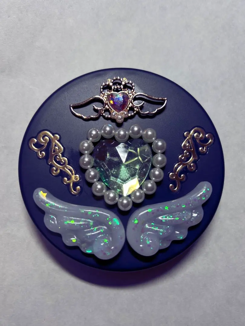 ◆001　魔法少女　変身　コンパクト　ミラー　ハンドメイド　作家様　限定出品 ◇001 魔法少女 変身 コンパクト ミラー ハンドメイド 作家様