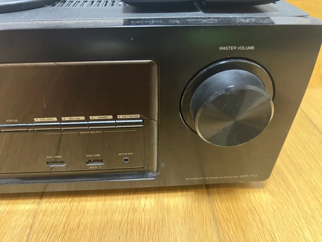 DENON AVR-1713 リモコン付き AVアンプ 専用】DENON AVアンプ AVR-1713 5.1ch 動作OK（背面のHDMI端子