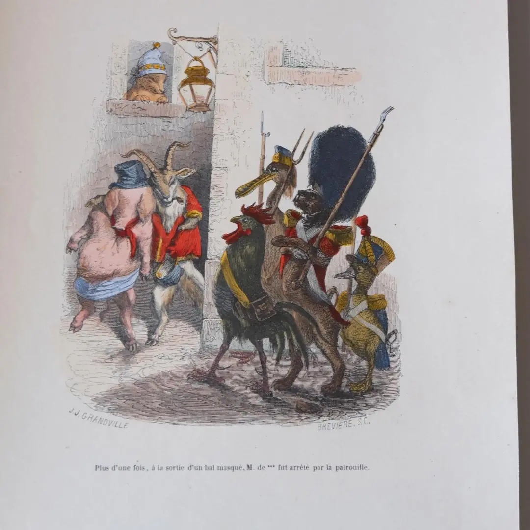 グランヴィル⠀J.J. GRANDVILLE⠀美しい洋書　アンティーク　希少 グランヴィル⠀J.J. GRANDVILLE⠀美しい洋書 アンティーク 希少
