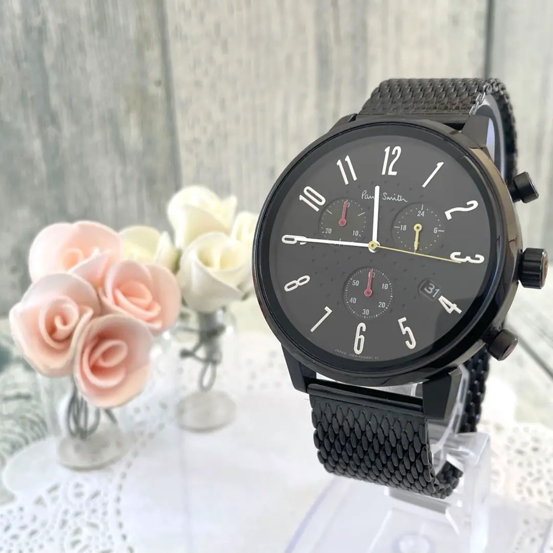 Paul Smith Church Street Chronograph 黒 Paul Smith】Church Street Chronograph BR4-047-51 メンズの