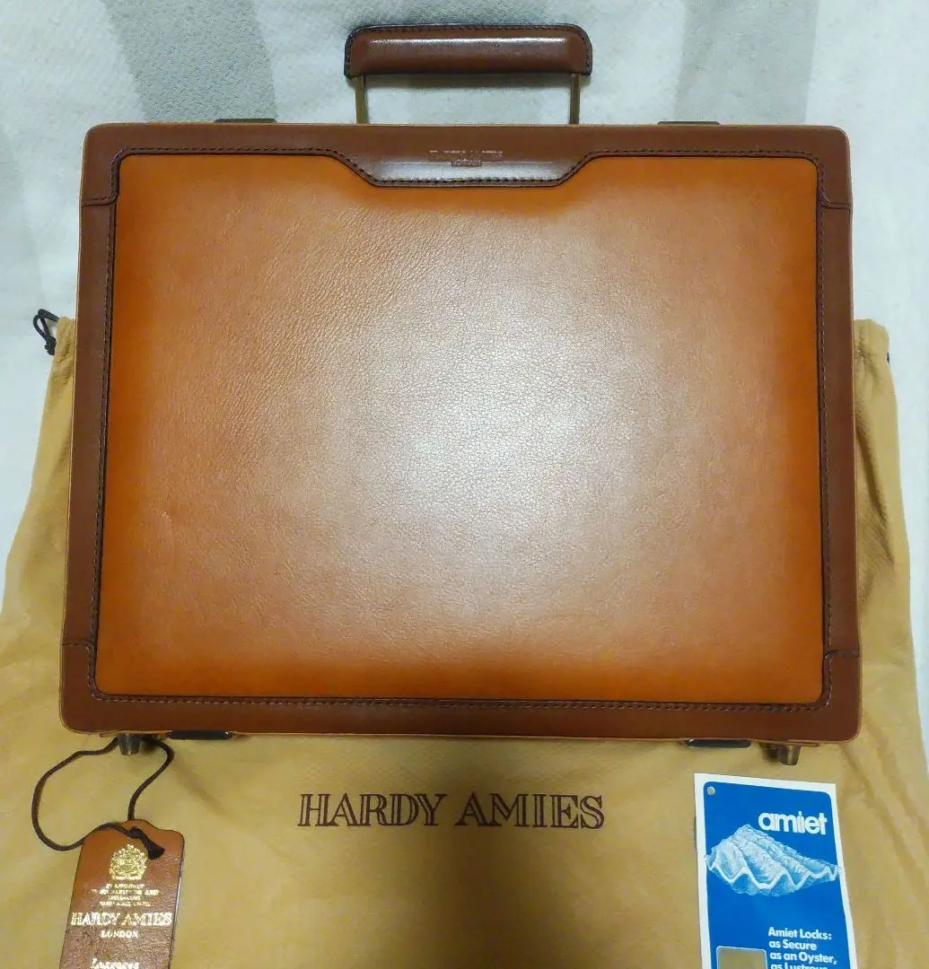 HARDY AMIES ブラウン ビジネスバッグ アタッシュケース ハーディエイミス HARDY AMIES バッグ アタッシュケース