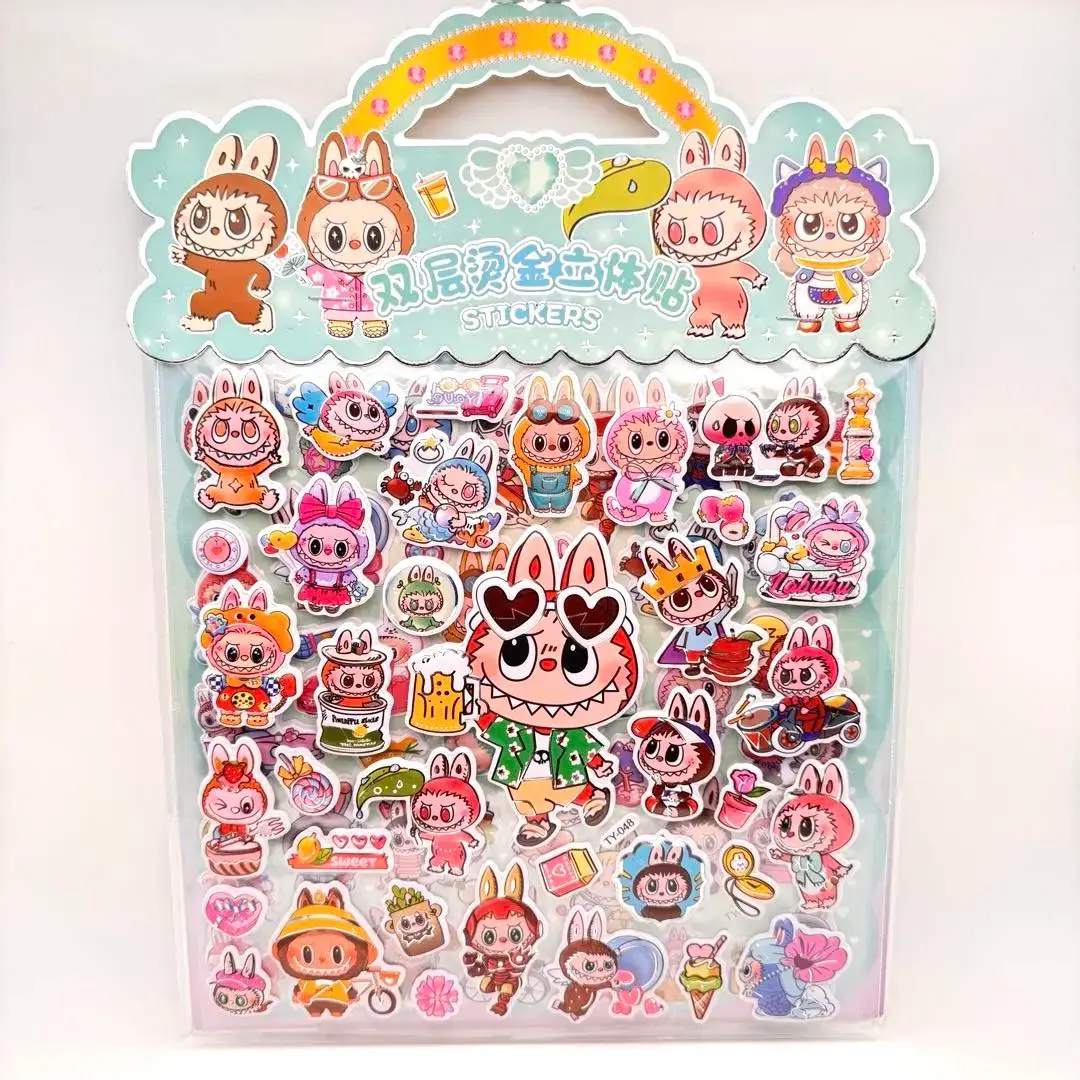 Thumbnail of LABUBU Super Large Capacity Puffy 3D Stickers Set of 2, Deco Cute