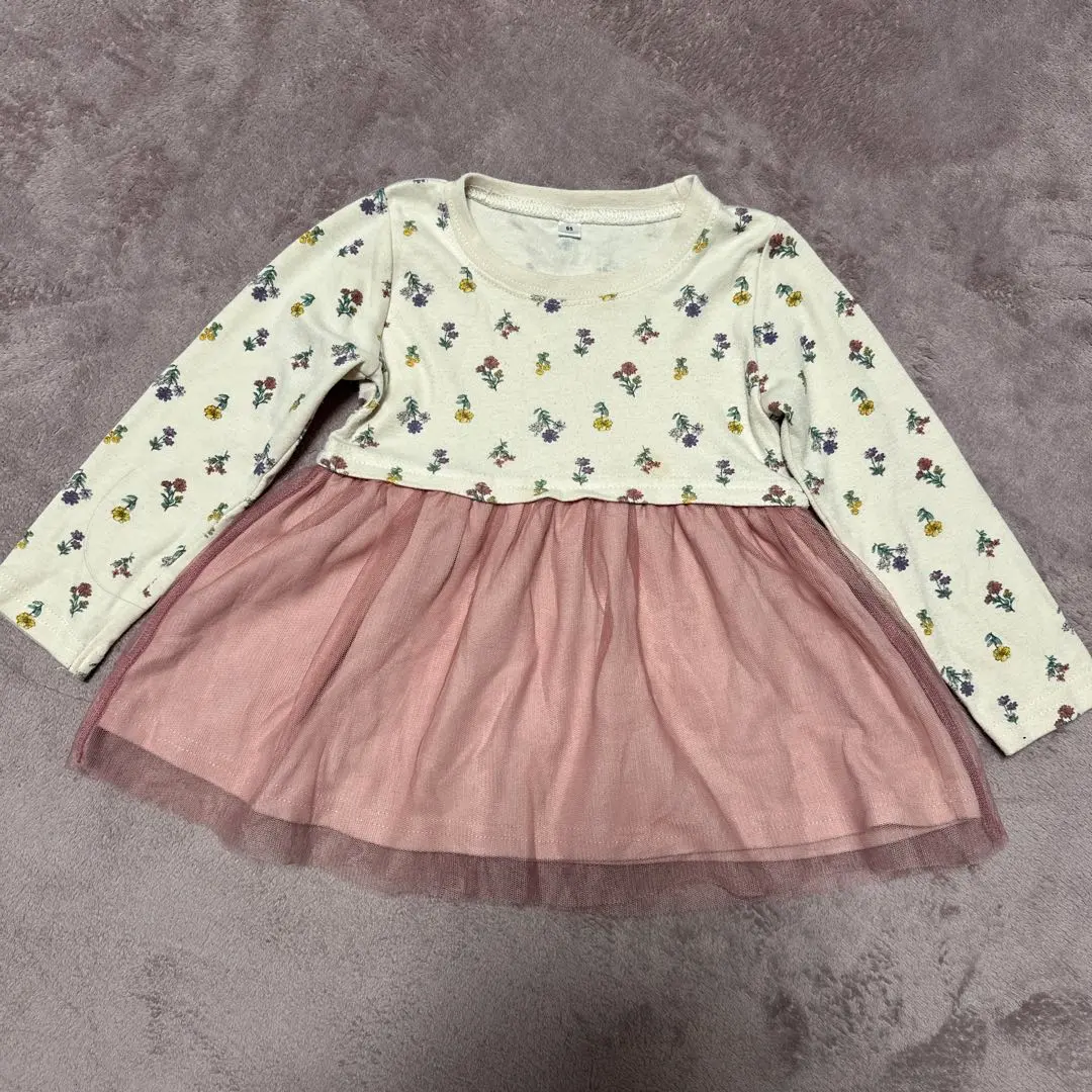 Thumbnail of Girls long-sleeved long T-shirt tunic 95cm