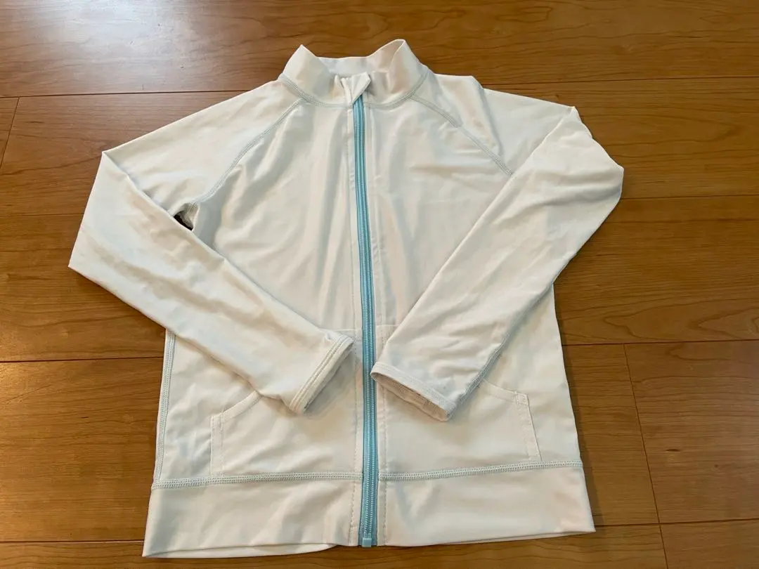 Thumbnail of White Full-Zip Rash Guard 130cm