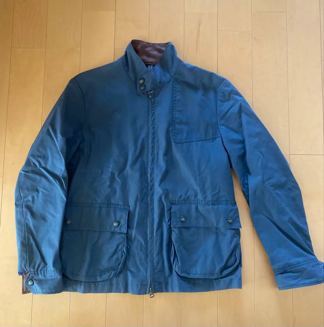 Thumbnail of THE SUPERIOR LABOR Oil Jacket, Gray Navy