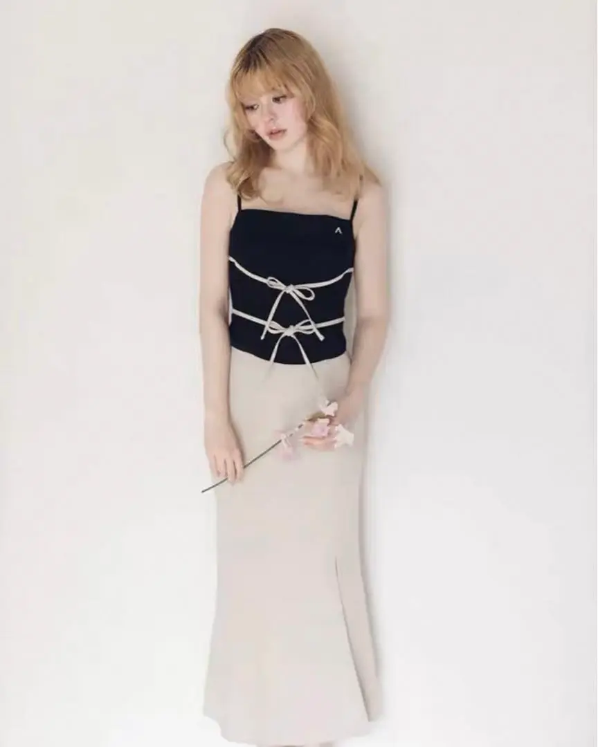 ANDMARY Olivia ribbon set up topsのみ ANDMARY】Olivia ribbon set up