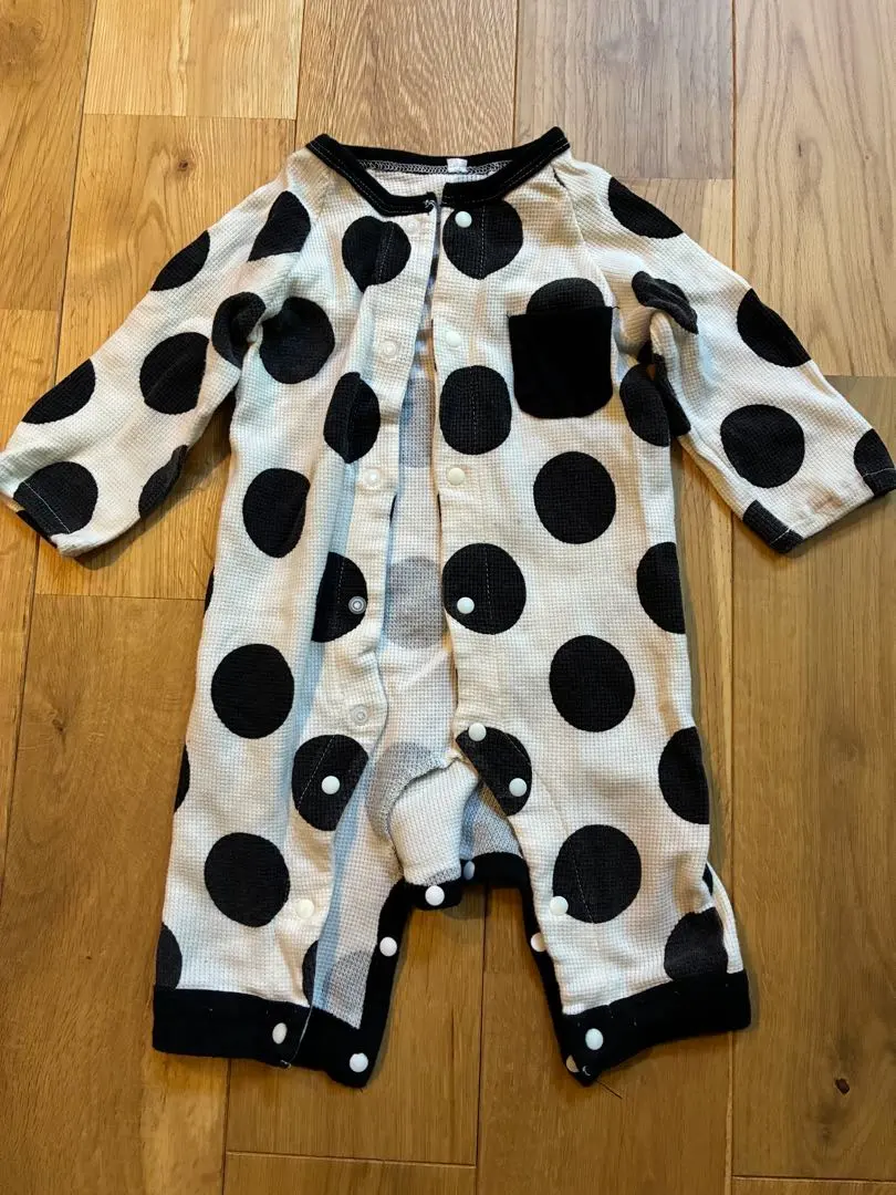 圓點圖案連身衣 70cm 的縮圖