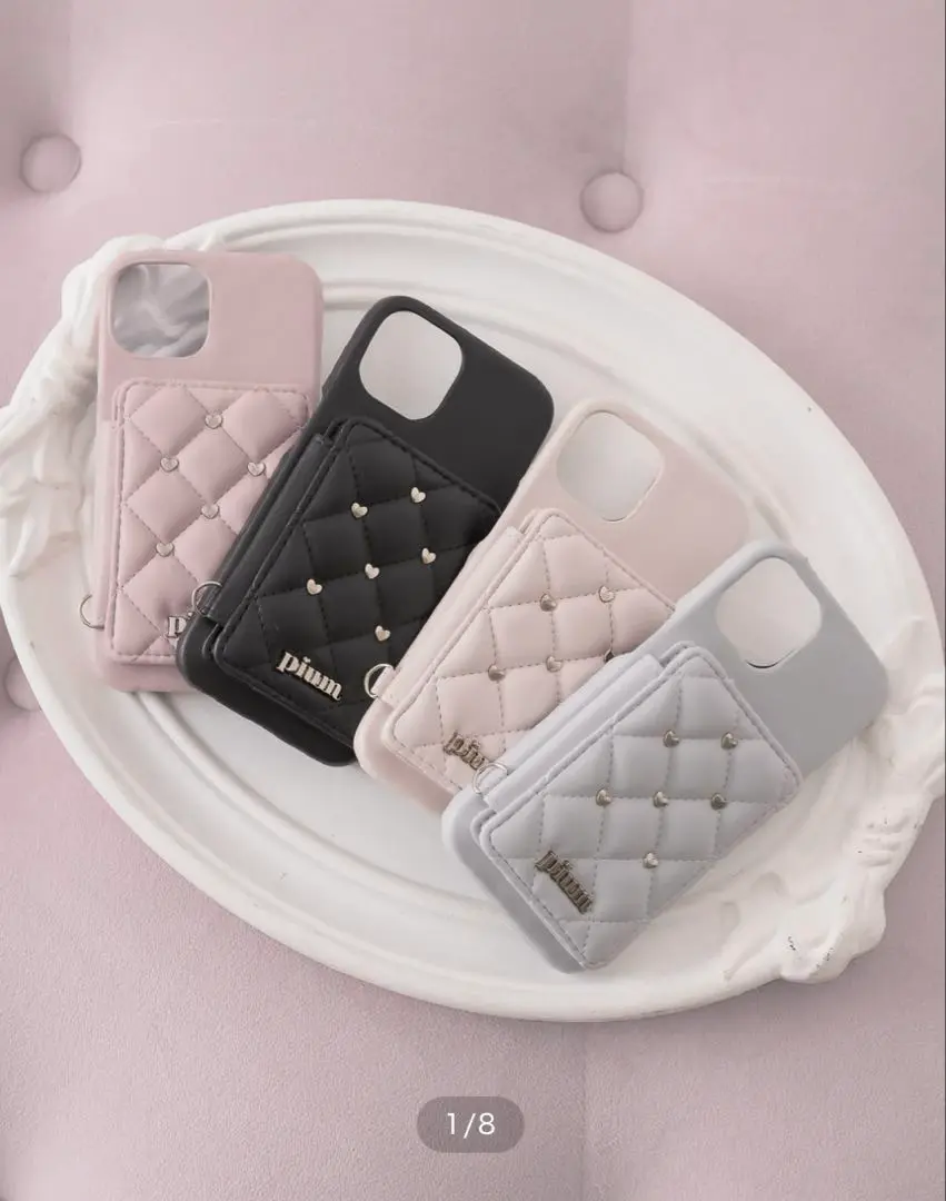 pium x MezzoPiano iPhone 15/14/13 ケース pium×Mezzo Piano ベリエちゃんグリッターiPhoneケース