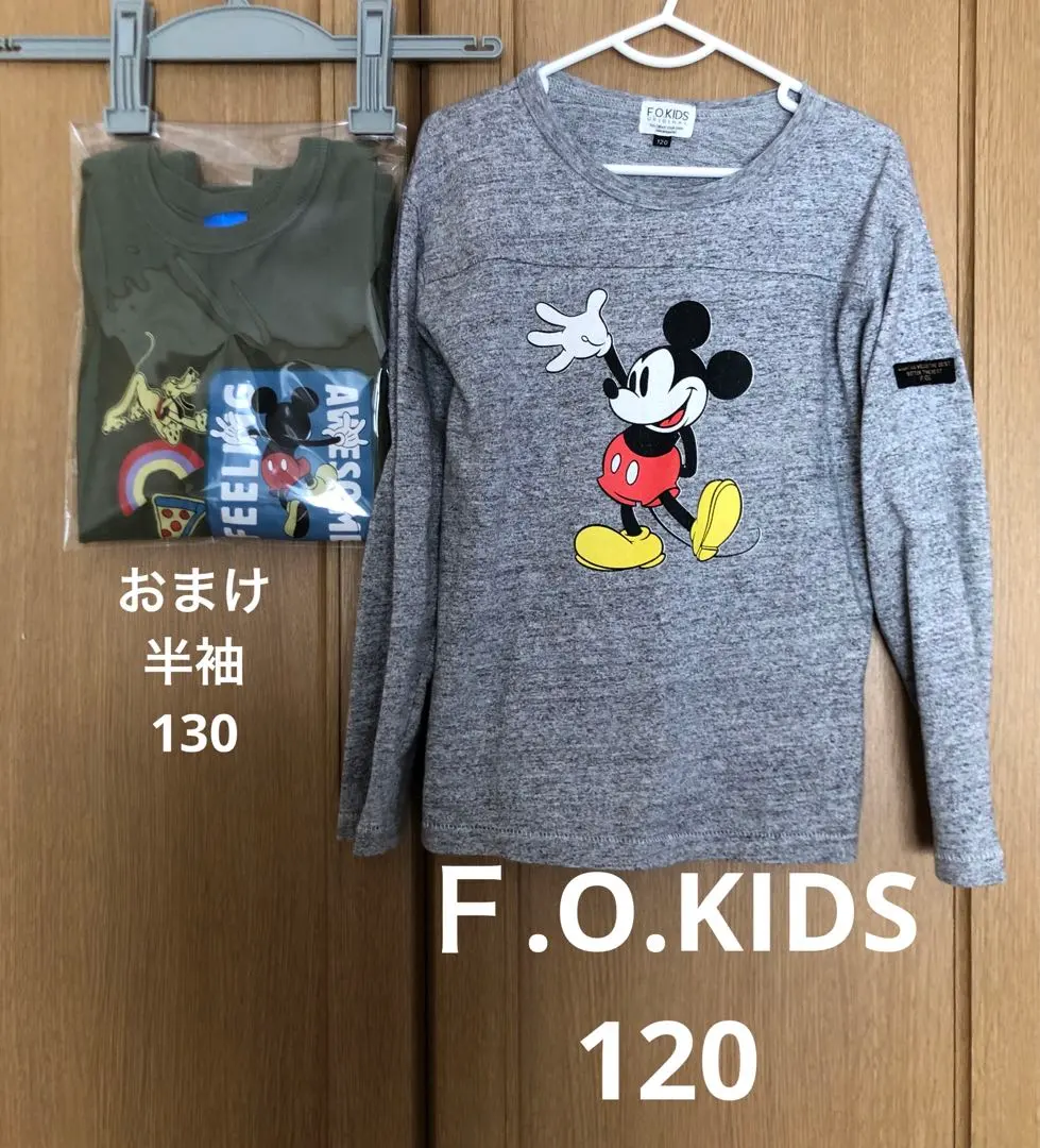 Thumbnail of ⭐︎ F.O.KIDS Mickey Mouse 120 Long Sleeve T-shirt Disney with short sleeves