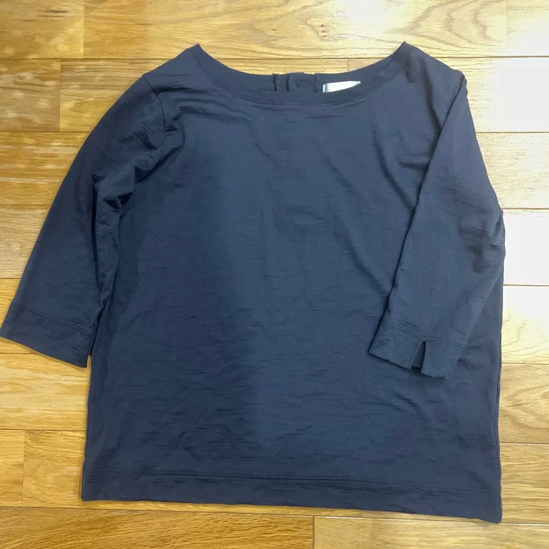 Thumbnail of oto Cut and Sewn Top, 5-Sleeve Length, Navy, Size M, 100% Wool, Made in Japan