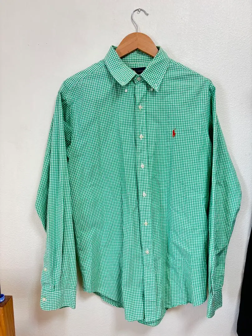 Thumbnail of Ralph Lauren Green Check Shirt, Size L