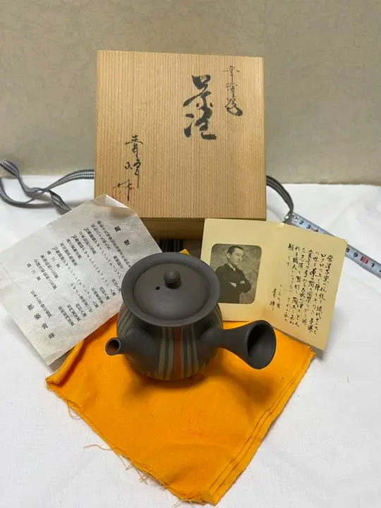常滑焼  都筑青峰  急須 常滑焼 急須 都筑青峰作 - メルカリ