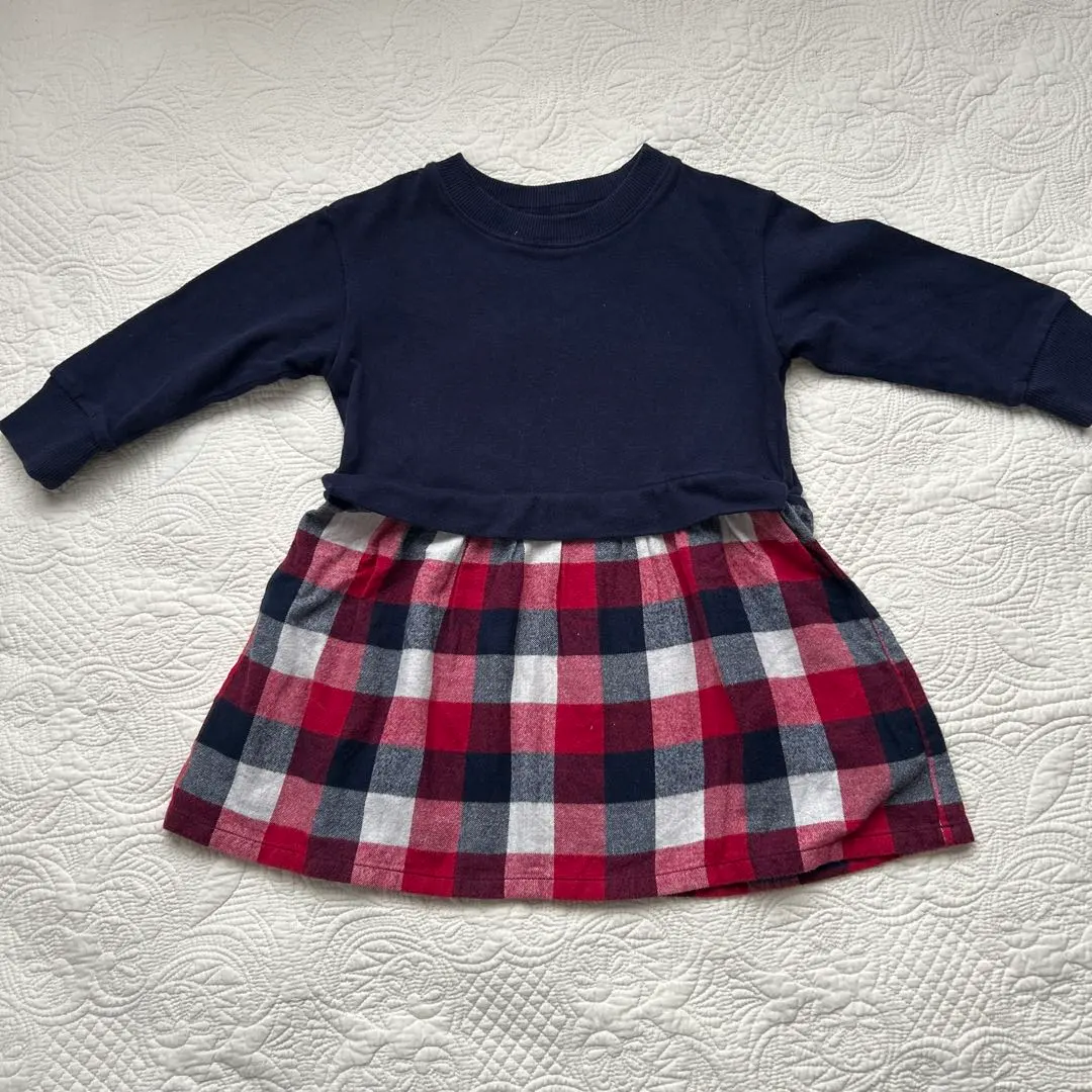 Thumbnail of MUJI Baby Color Block Dress 90cm