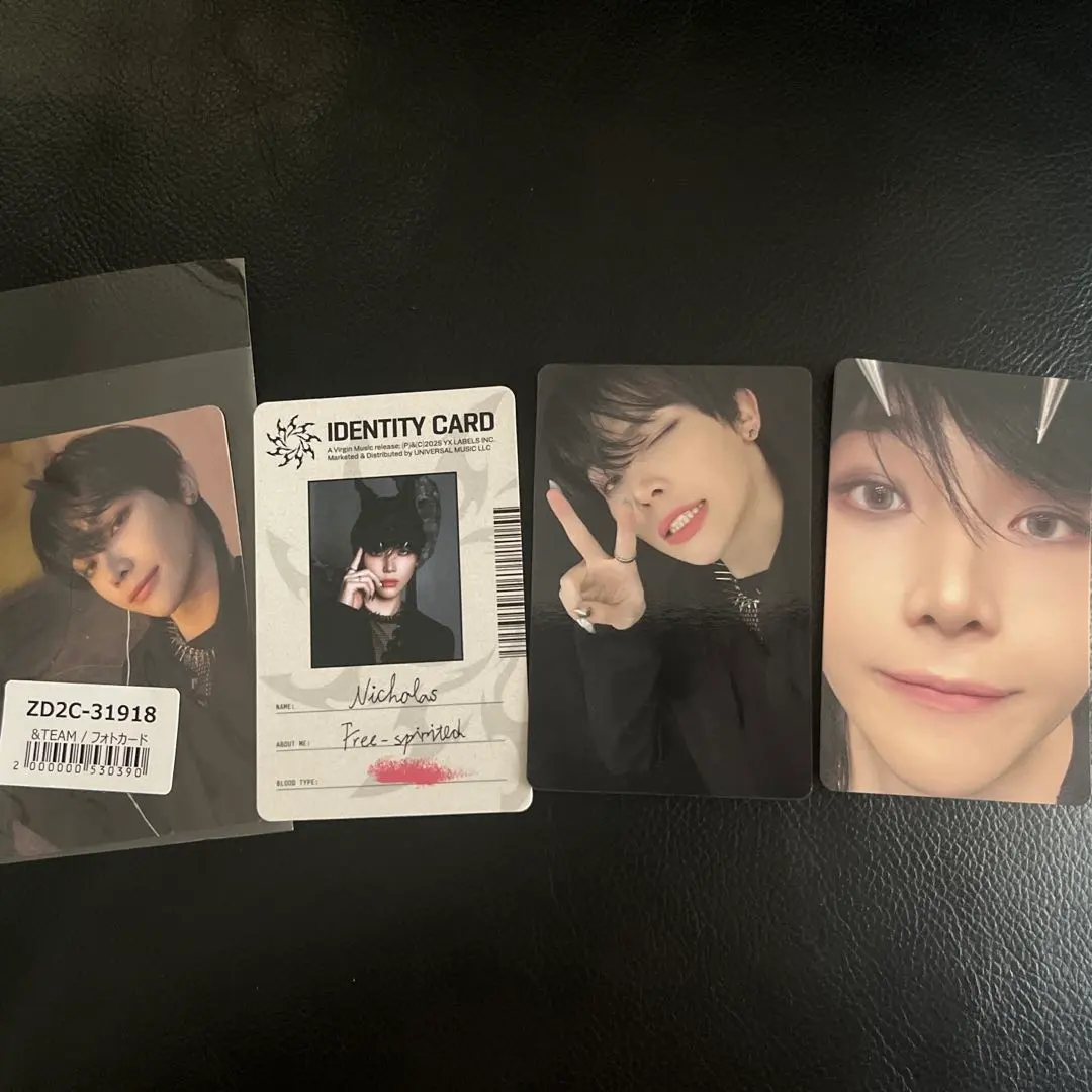 Thumbnail of &TEAM Nicholas Trading Card Set of 4