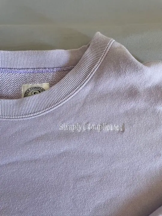 Simply complicated ss25グレー ジップアップ スウェット Simply complicated ss25グレー ジップアップ スウェット