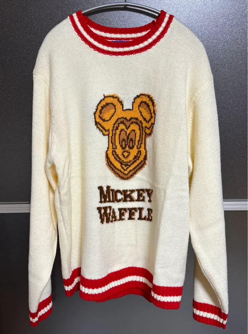 Disney - ミッキー ワッフルセーター Lサイズの通販 by ゆうshop