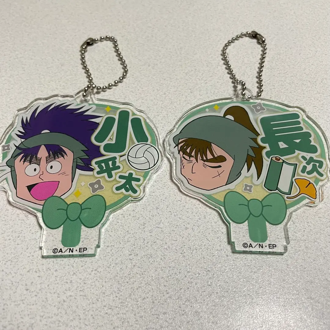 Thumbnail of Nintama Rantaro Deco Uchiwa Keychain Set: Koheita Nanmatsu & Choiji Nakazaike