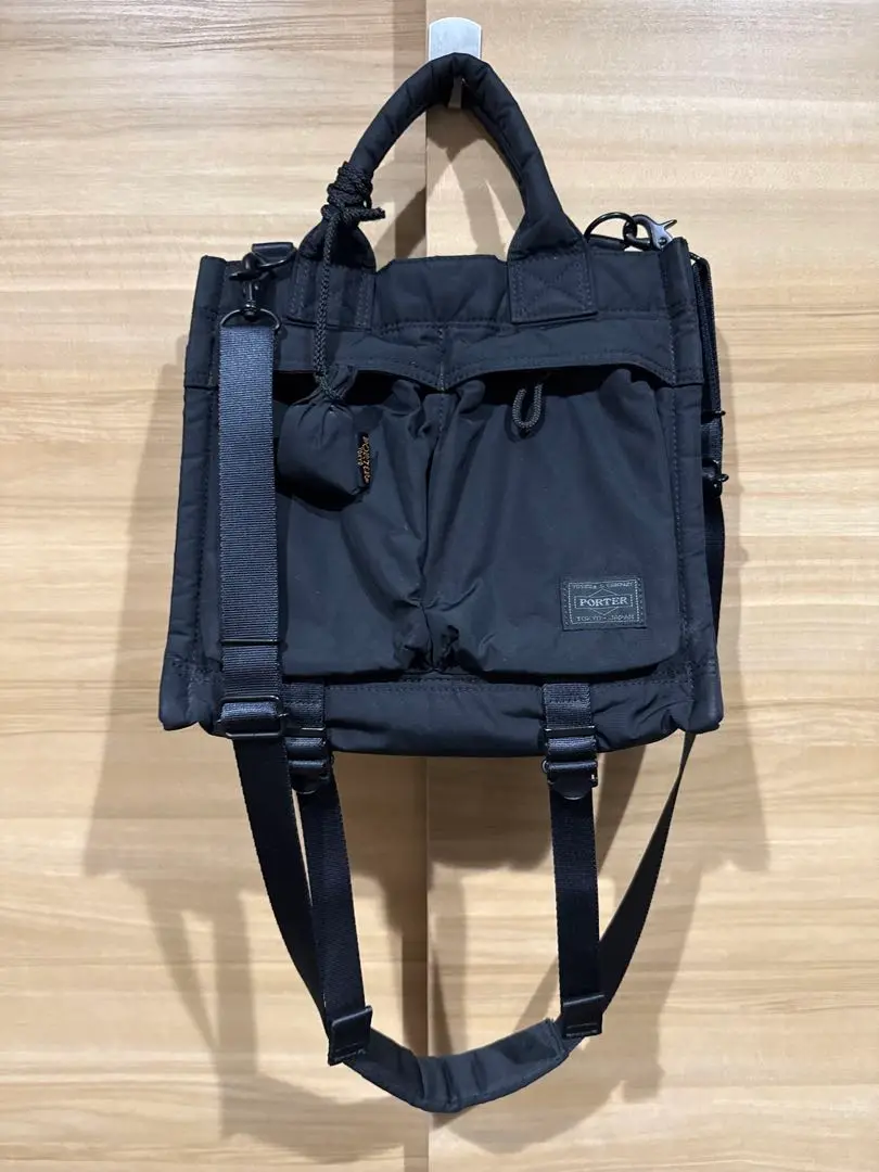 希少 極美品 ポーター センシズ 2way トートバッグ L 黒 ナイロン A4 希少 極美品 ポーター センシズ 2way トートバッグ L 黒