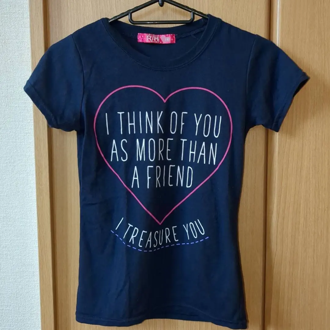 Thumbnail of Navy logo T-shirt kids 140 Elementary school student Junior high school student cute