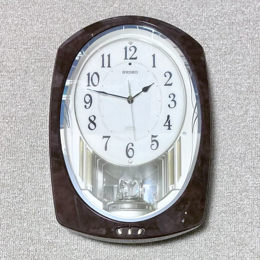 SEIKO 掛時計 エレガントデザイン エレガントな木製フレームがお洒落です！セイコー掛け時計