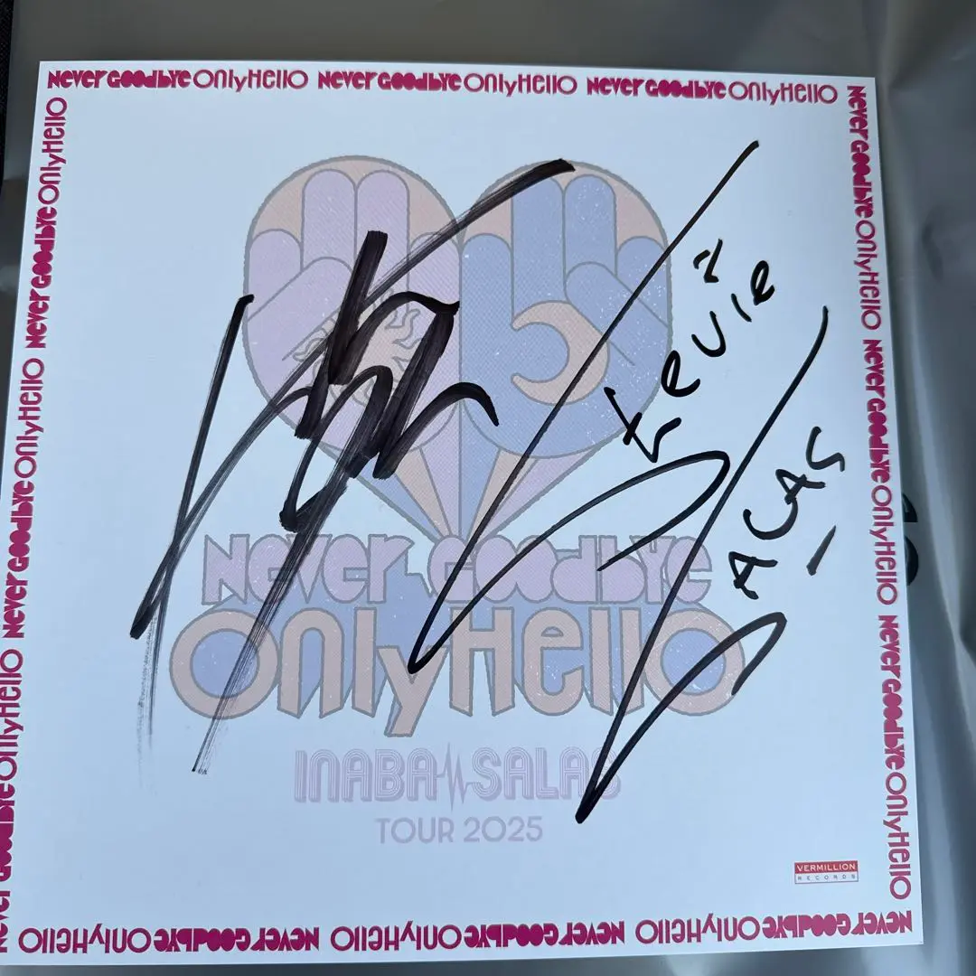 INABA/SALAS 直筆サイン色紙 稲葉浩志