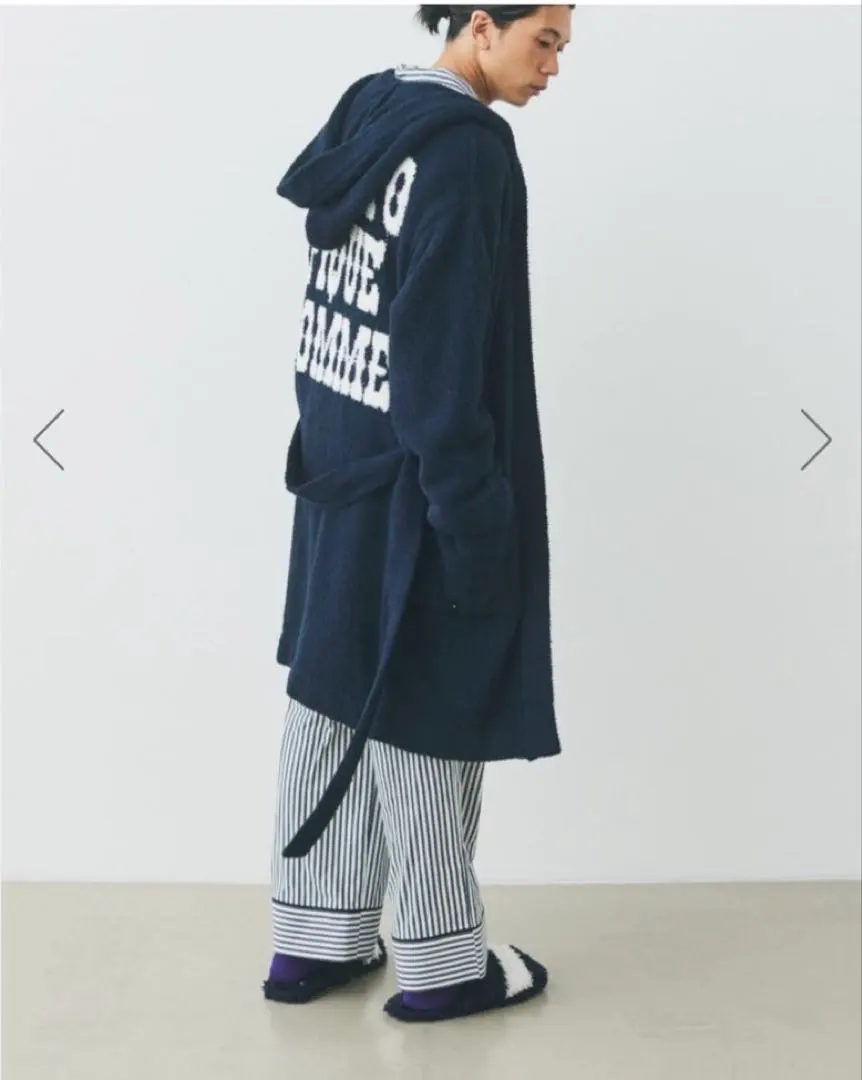 GELATO PIQUE 海軍藍色浴袍 的縮圖