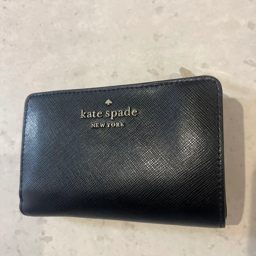 Thumbnail of kate spade black bifold wallet
