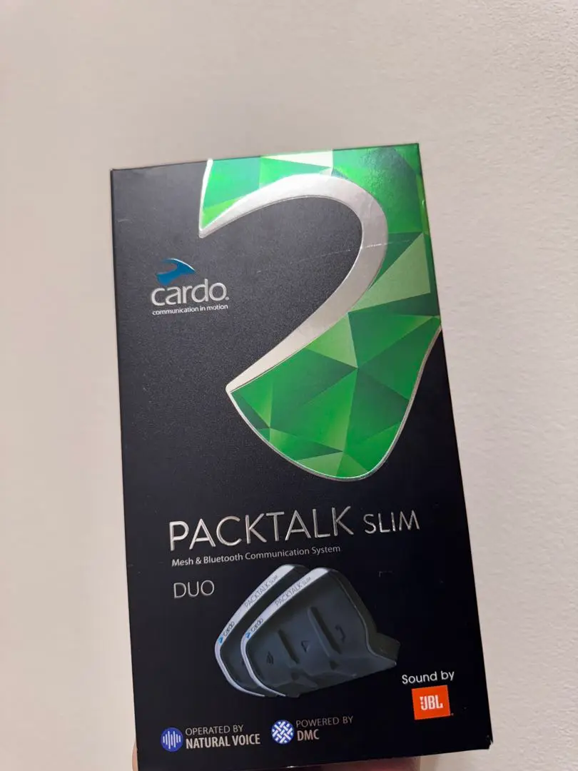 【未使用品】Cardo Packtalk Slim インカム2台 Cardo カルド PACKTALK SLIM JBL DUO 2台 インカム