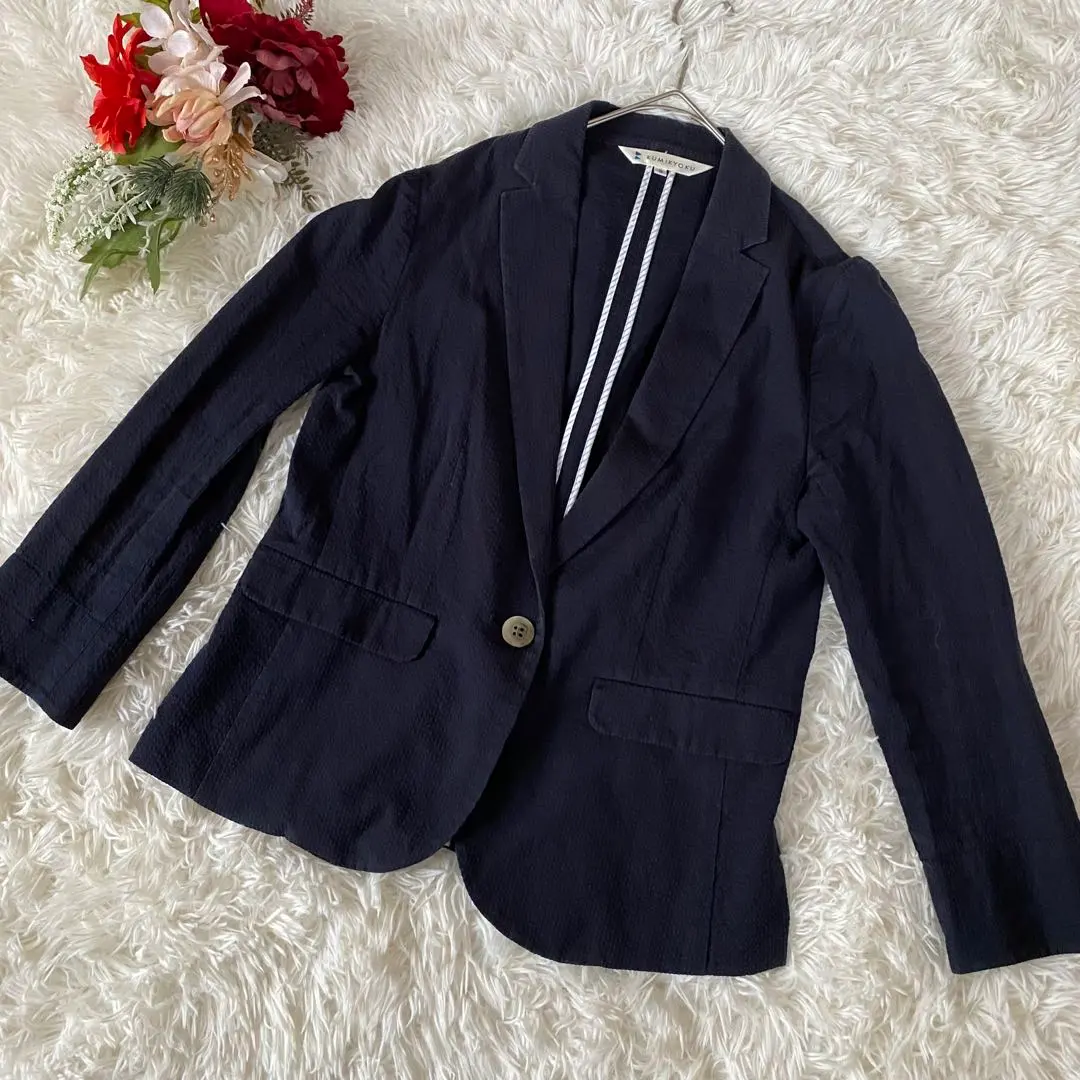 Thumbnail of KUMIKYOKU Navy Blazer (Size 2) - Office Casual