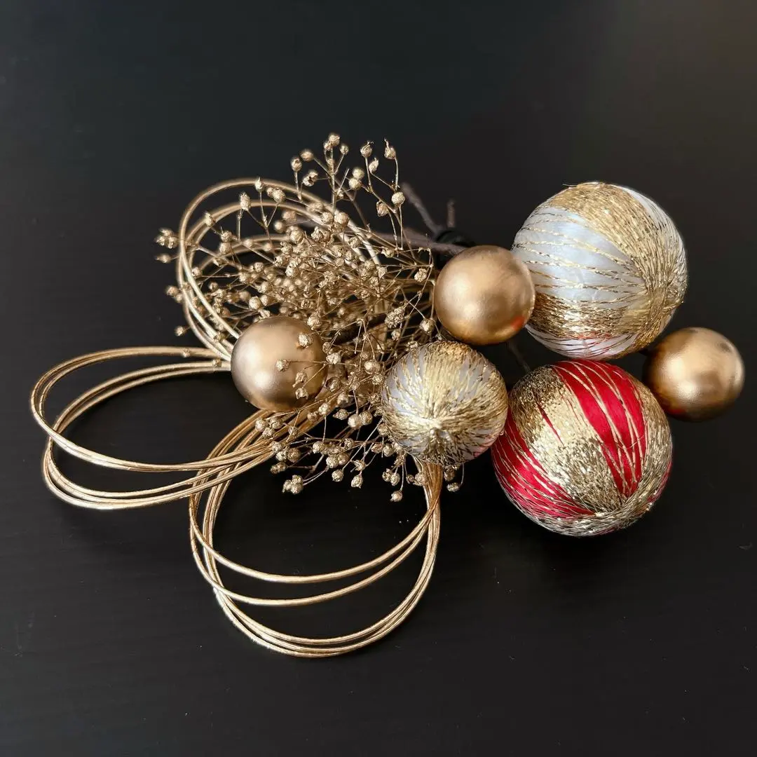 Thumbnail of Hair accessories set K: Mizuhiki, Japanese beads, baby's breath, Japanese-style, add-on set