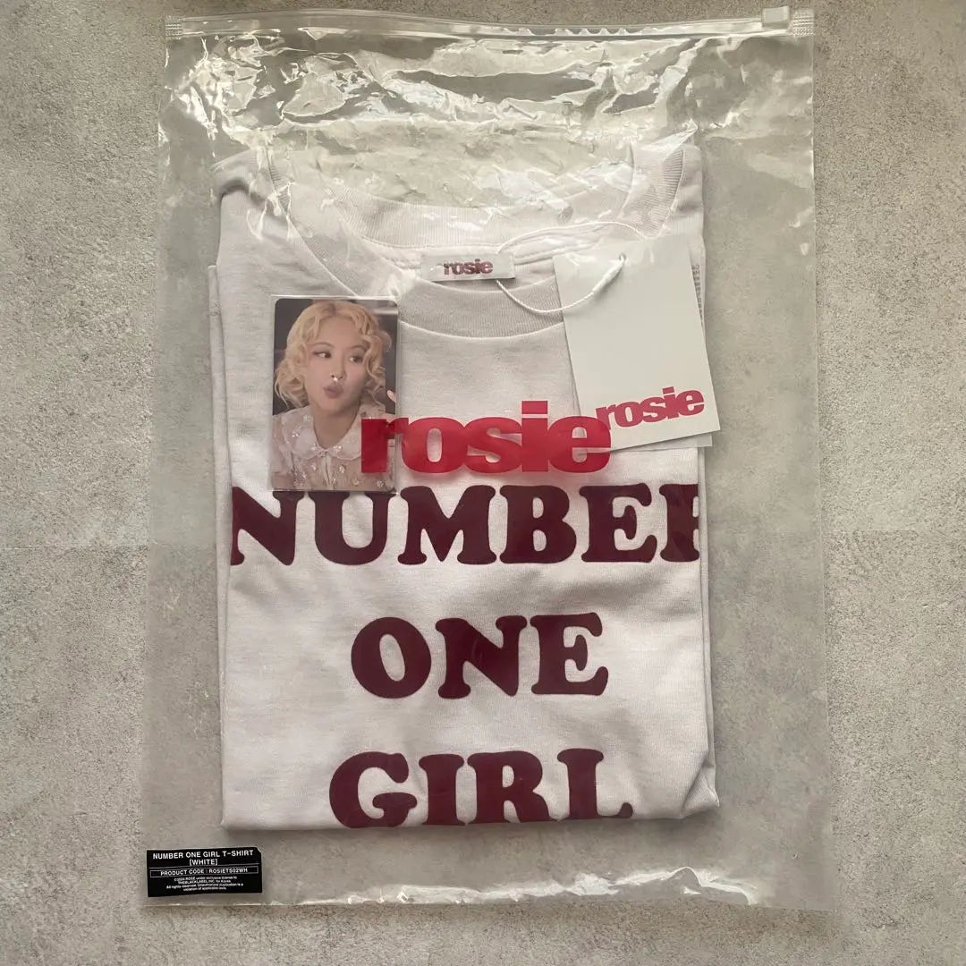 rose NUMBER ONE GIRL Tシャツ フォトカードセット BLACKPINK] Rose : Rosie : Number One Girl T-Shirt – krmerch