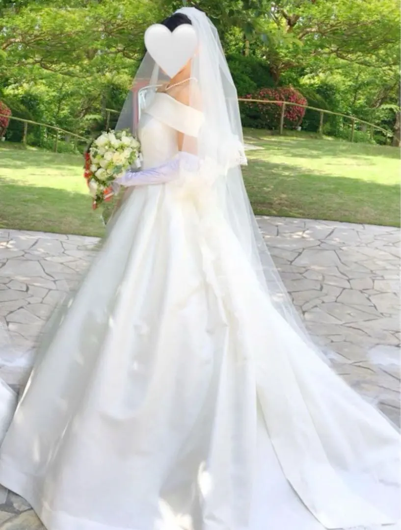 Thumbnail of [Price Reduced] Beautiful 3-way silk wedding dress with bolero