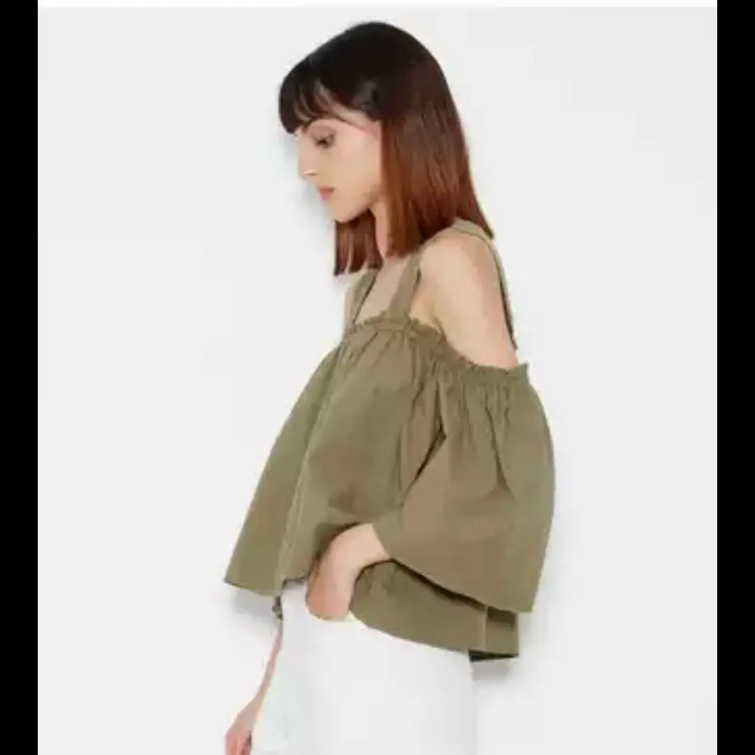 MOUSSY | SHOULDER FRILL ブラウス (シャツ・ブラウス ) |SHEL