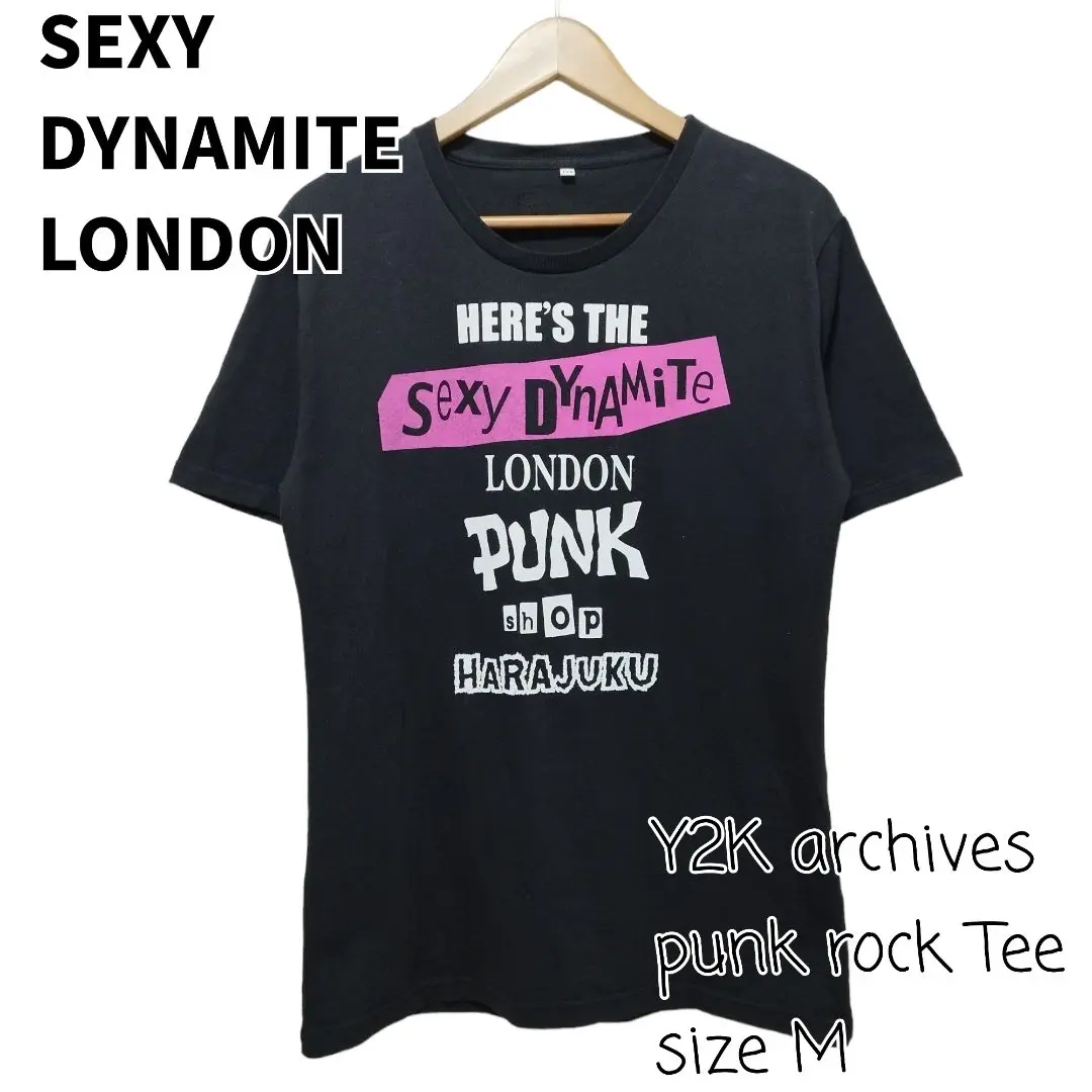 00s y2k セクシーダイナマイトロンドン　Tシャツ　平成　グランジ　プリント セクシーダイナマイトロンドン Tシャツ - メルカリ
