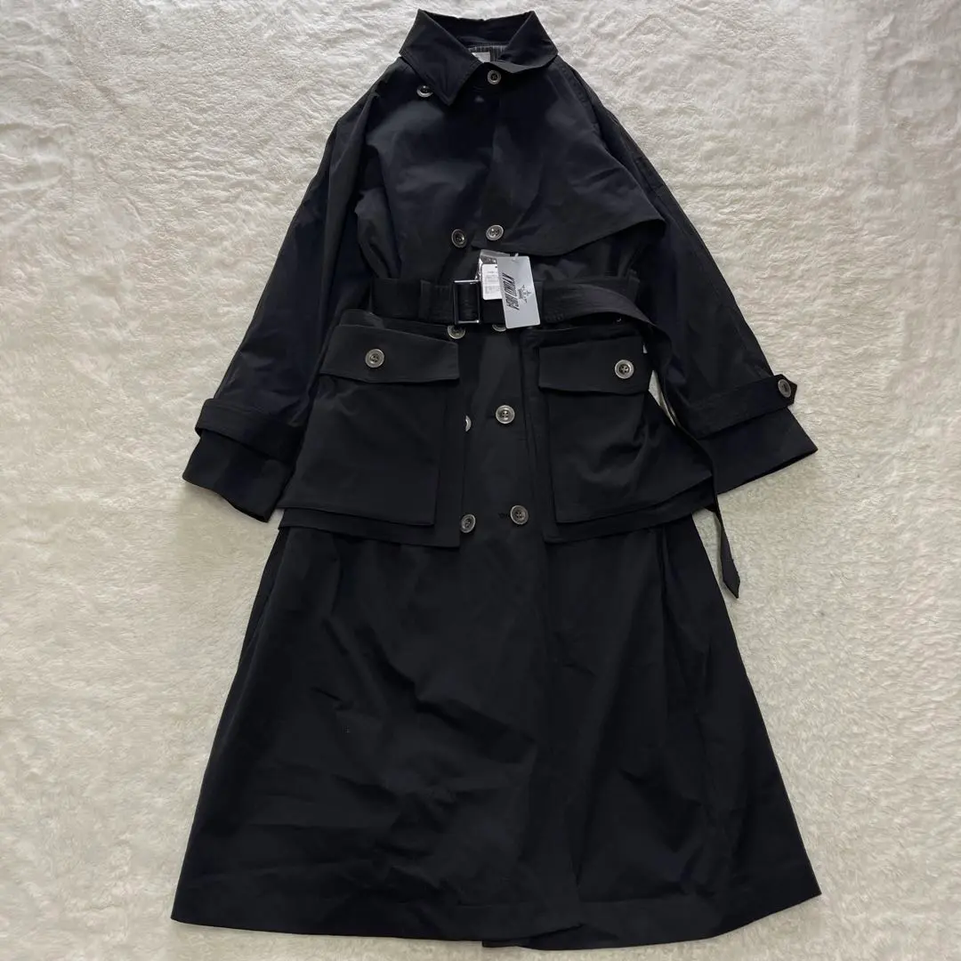 【未使用タグ付】KYOKO HIGA トレンチコート　ブラック　LL m51973182589_1.jpg?1730608026