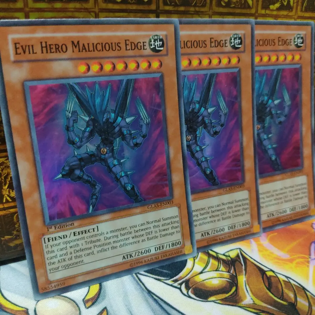 遊戯王英語版　EVIL-HEROマリシャスエッジ 1st　レリーフ 遊戯王英語版 EVIL-HEROマリシャスエッジ 1st レリーフ - メルカリ