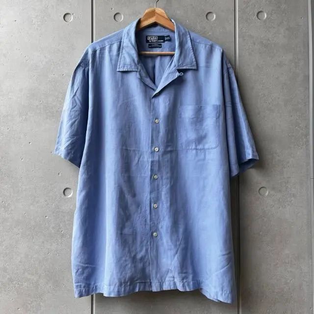 Thumbnail of Polo by Ralph Lauren CALDWELL Silk Open Collar Shirt