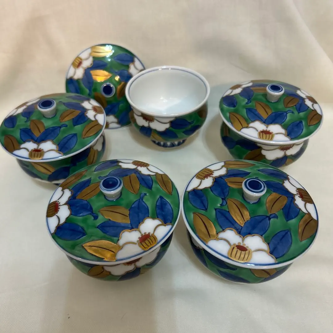 【未使用】　◆ 有田焼 ◆　貞泉窯　金彩染付色絵　唐獅子　キャセロール 未使用】 ◇ 有田焼 ◇ 貞泉窯 金彩染付色絵 唐獅子